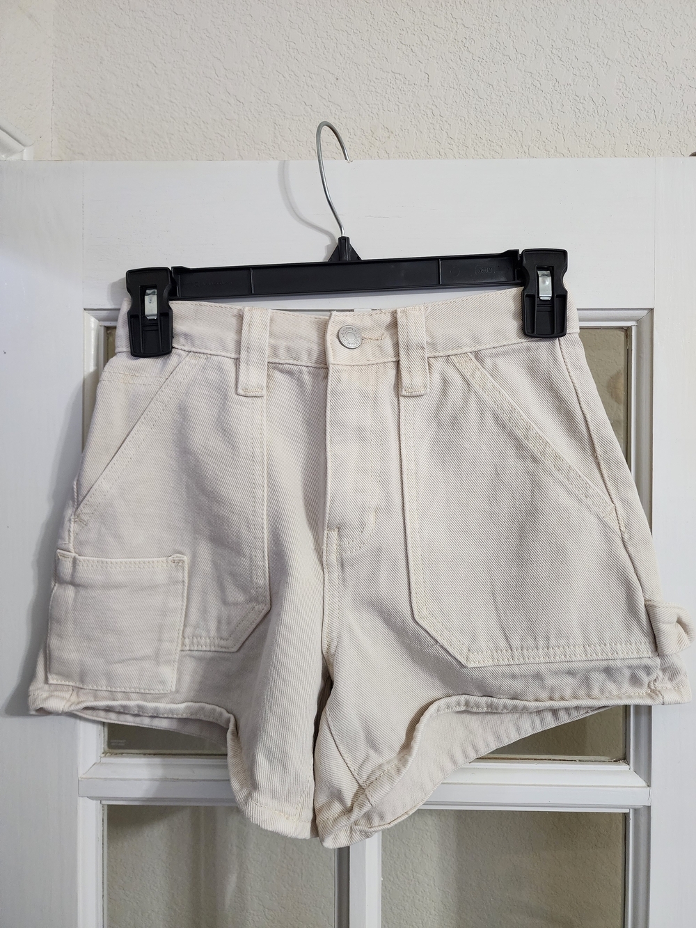 PacSun Workwear Short Cream Carpenter Utility Shorts 23